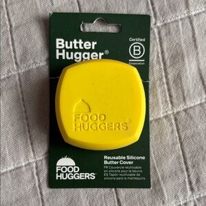 Yellow Butter Hugger Reusable Silicone Butter Cover